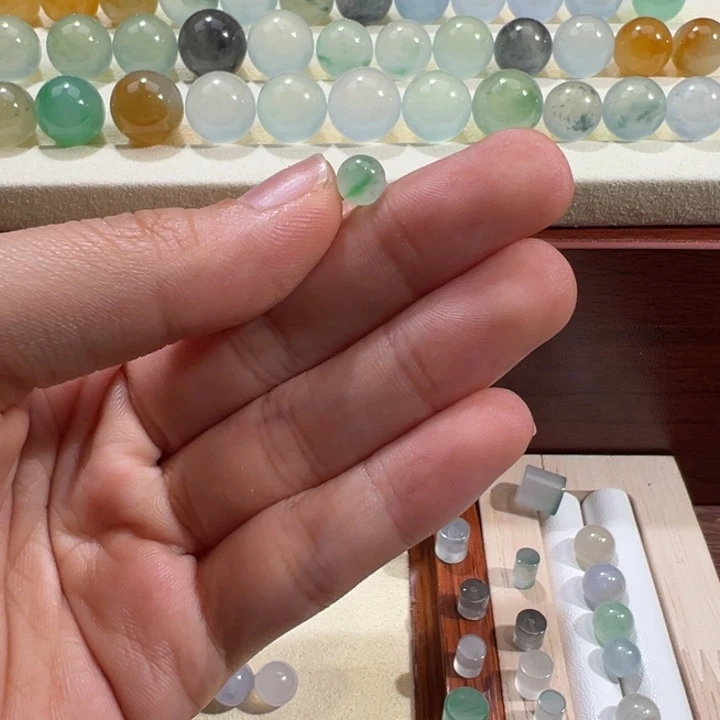 翡翠散珠天然缅甸翡翠A货6.0