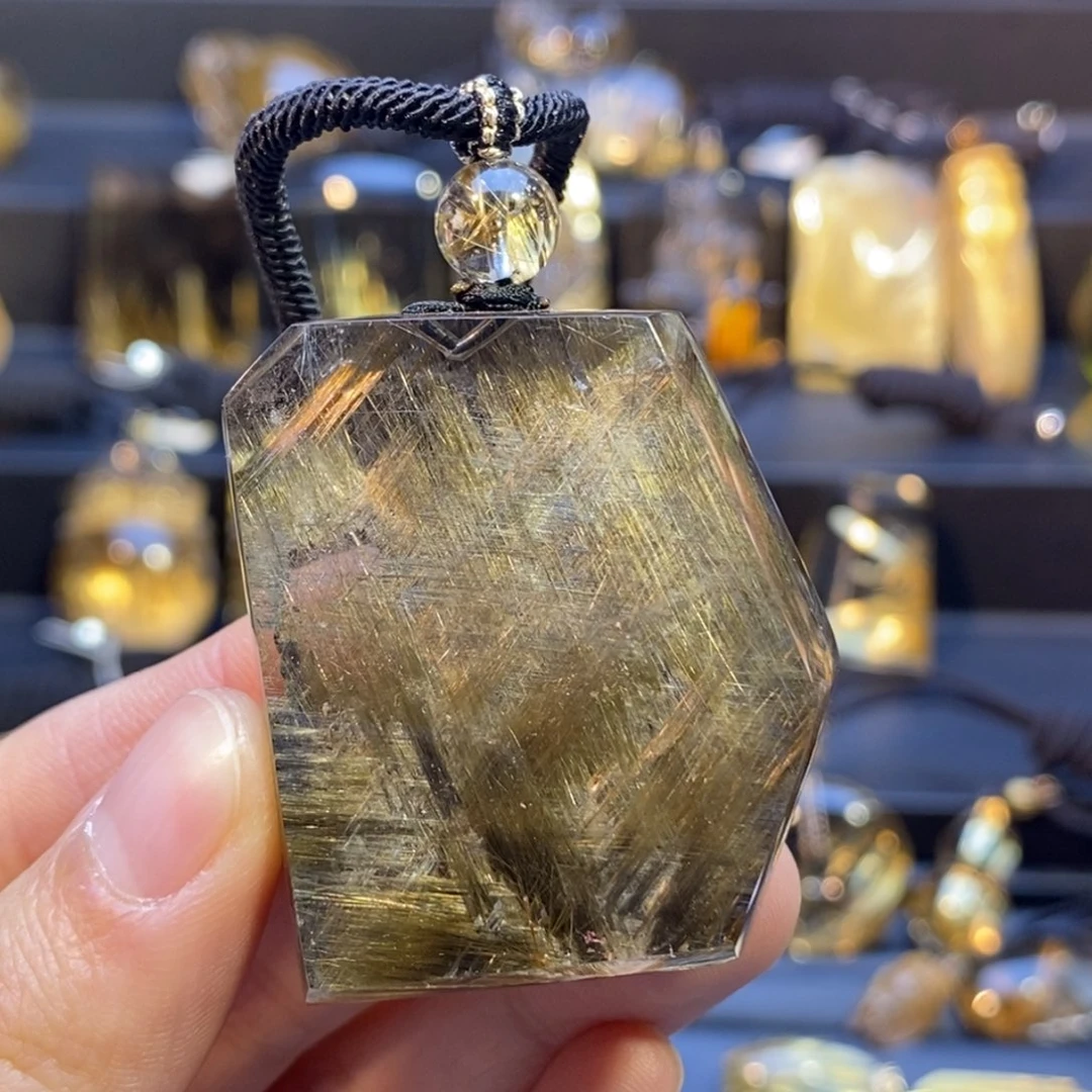 水晶颈饰未镶嵌R****D天然银钛吊坠