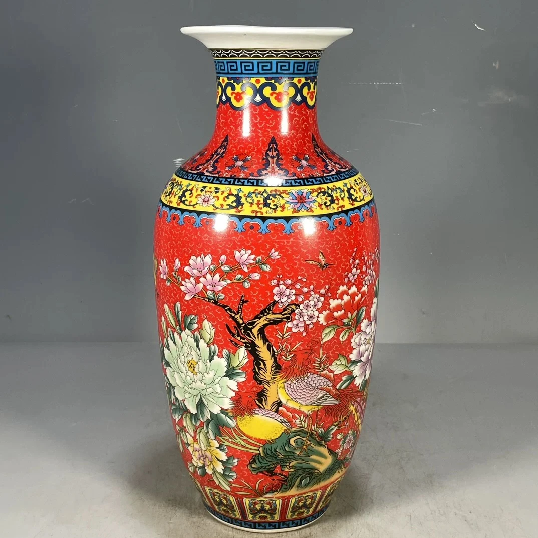 XD-红色冬瓜赏瓶花瓶