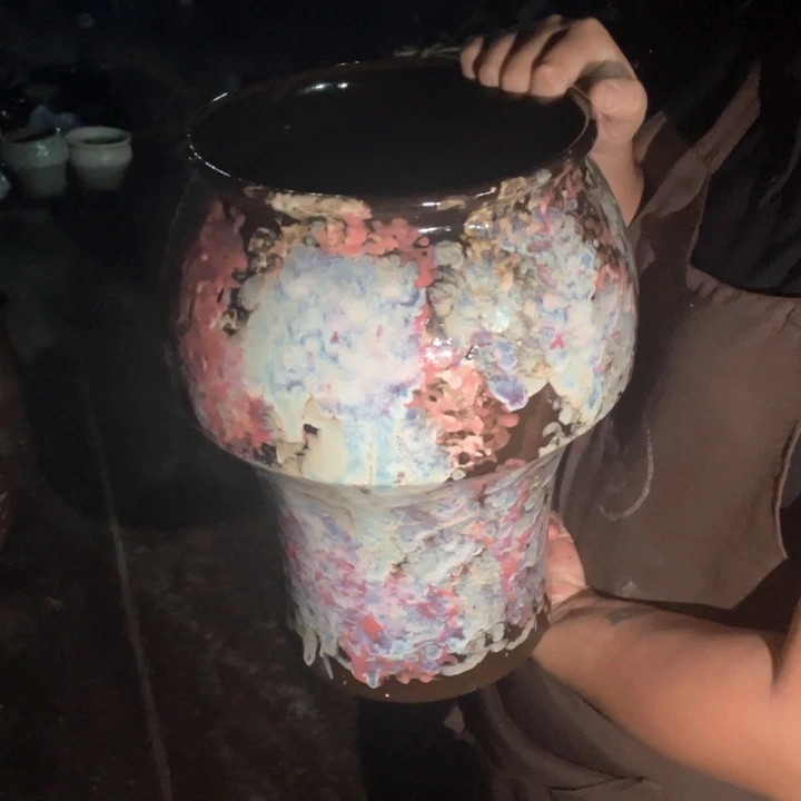 紫砂花盆口20高34正品正品