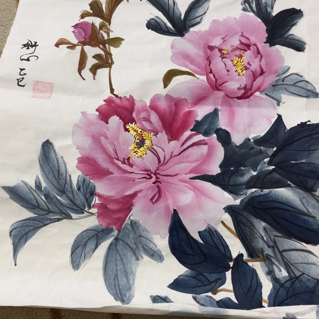 国画山****贸绘画作品 婉。