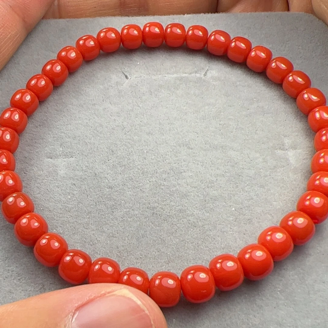 南红玛瑙5+手串未镶嵌