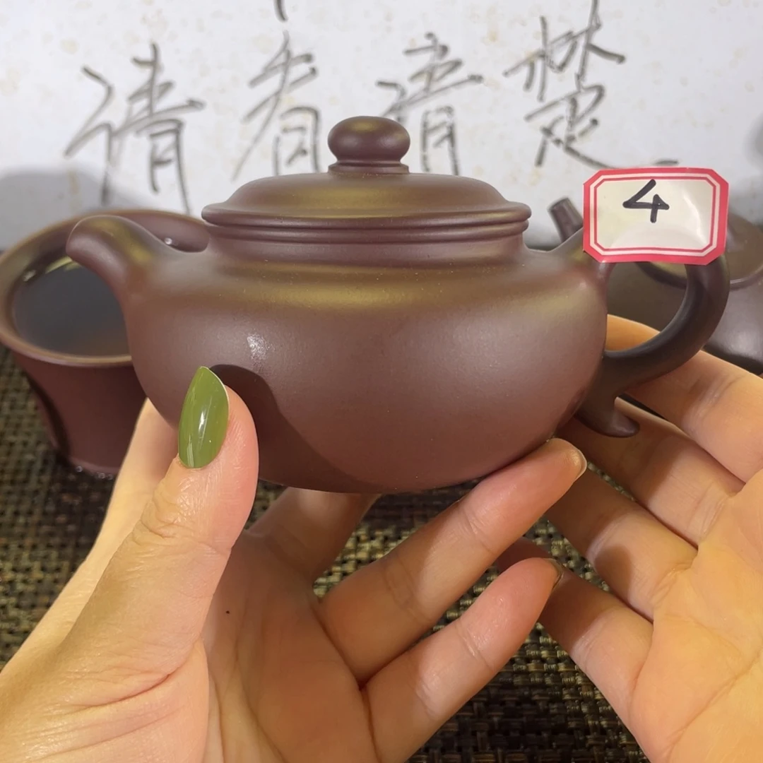 紫砂茶壶仿古微瑕