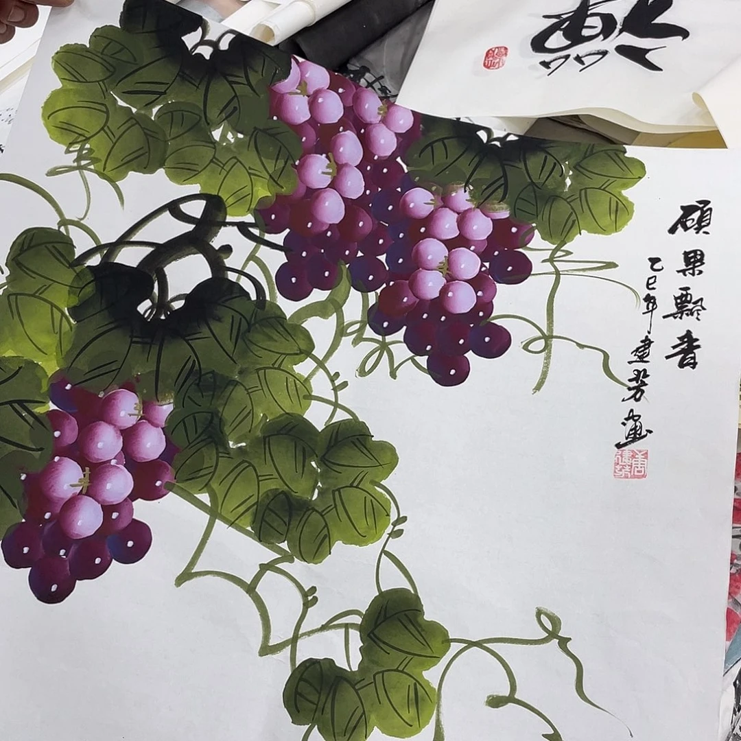 国画纯手绘字画宣纸