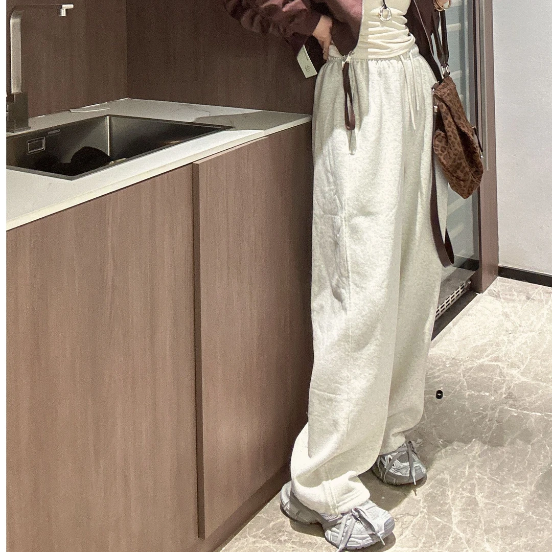 【大小姐家】欧韩货加绒加厚休闲卫裤525777