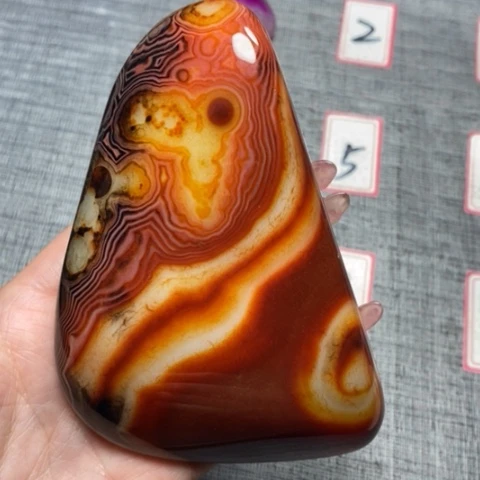 玛瑙/玉髓珠宝奇石未镶嵌面***油