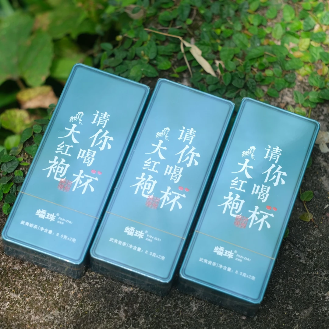 新人福利 请你喝杯大红袍 中火大红袍 小传统 铁盒2泡装