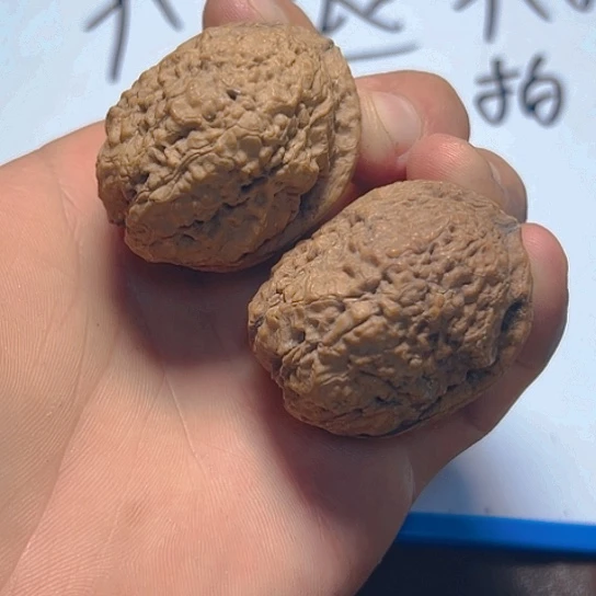 文玩核桃把件47号石铁鱼籽纹