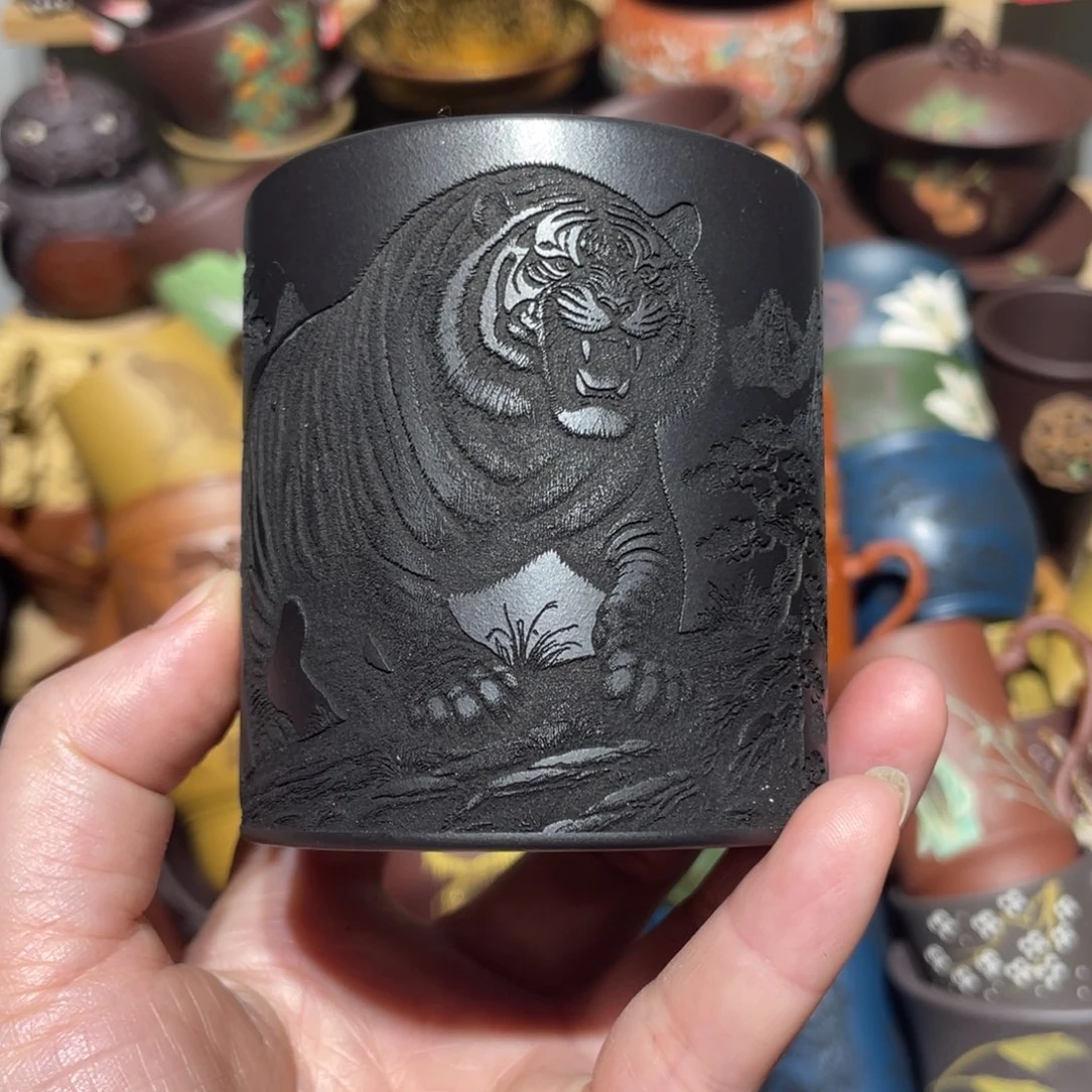 紫砂茶杯宜兴紫砂主人杯