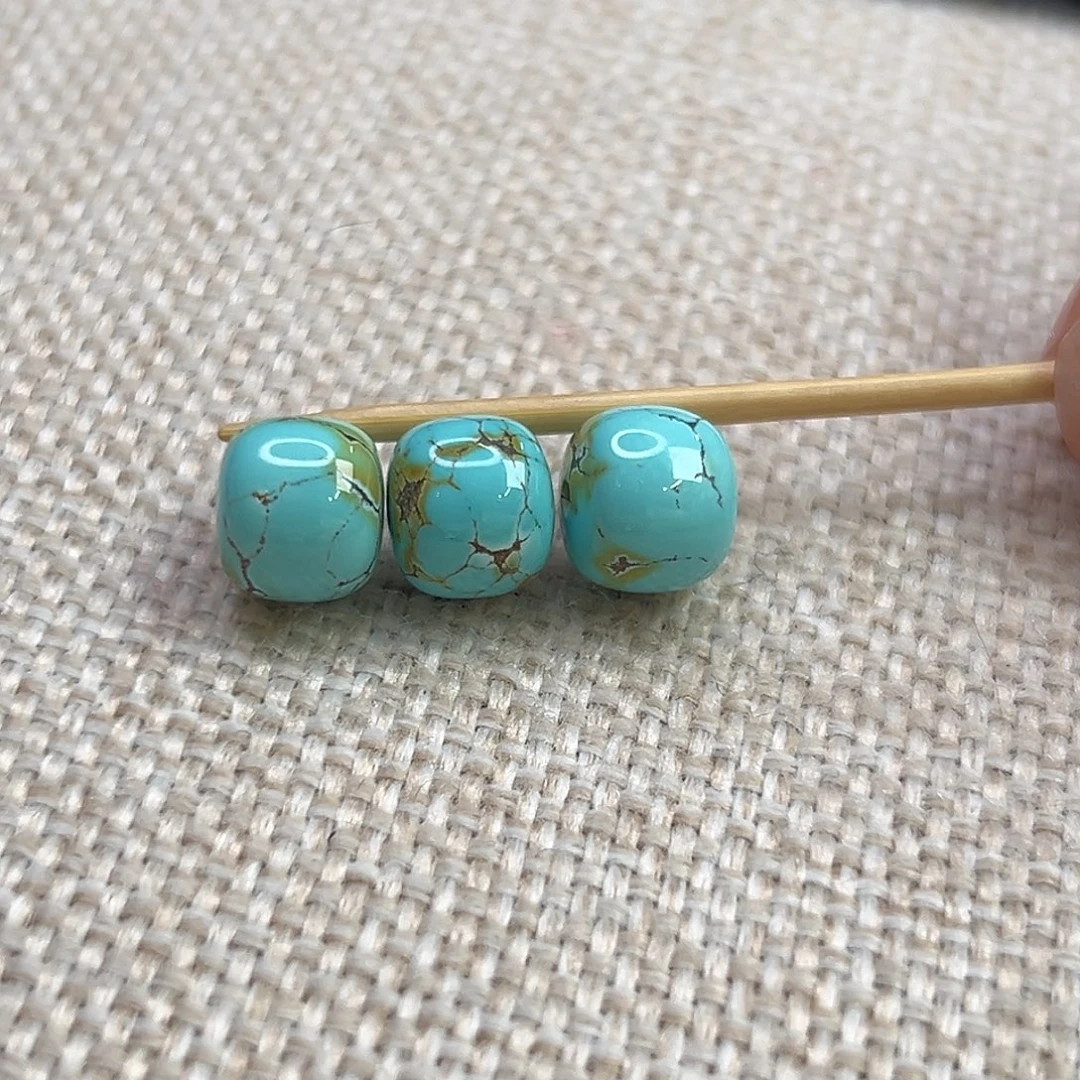 绿松石未镶嵌珠宝奇石8.7腰珠