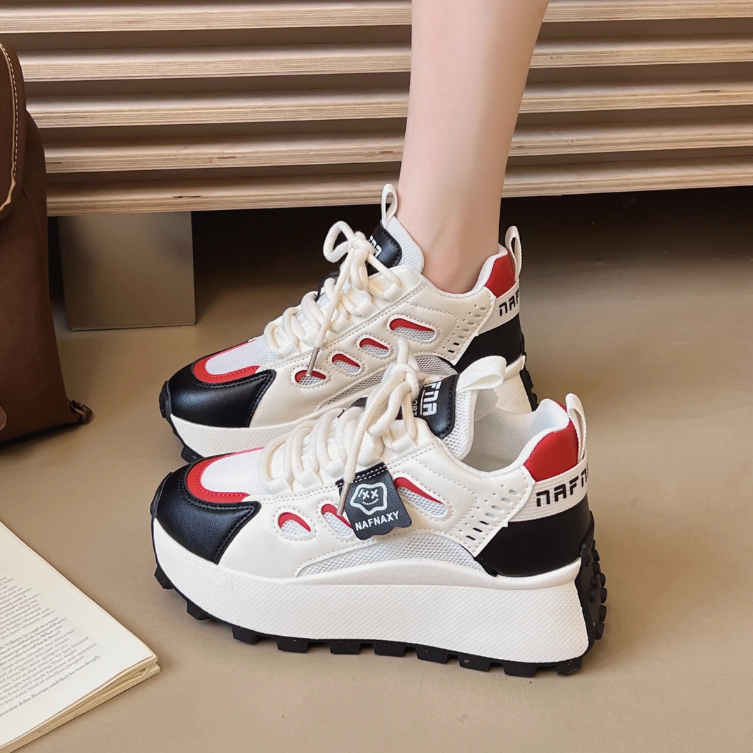 春季运动鞋厚底春秋鞋子女款ins小白鞋老爹鞋休闲鞋韩版夏季百搭