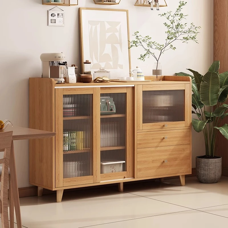 餐边柜靠墙一体柜厨房橱柜碗柜厨房收纳柜厨房柜子储物柜