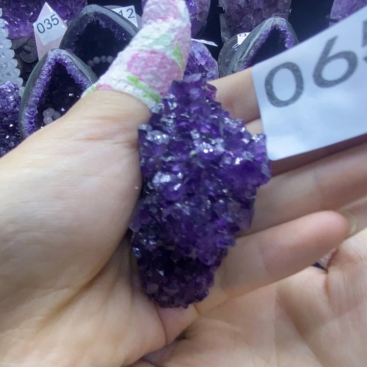 紫晶珠宝半成品未镶嵌065