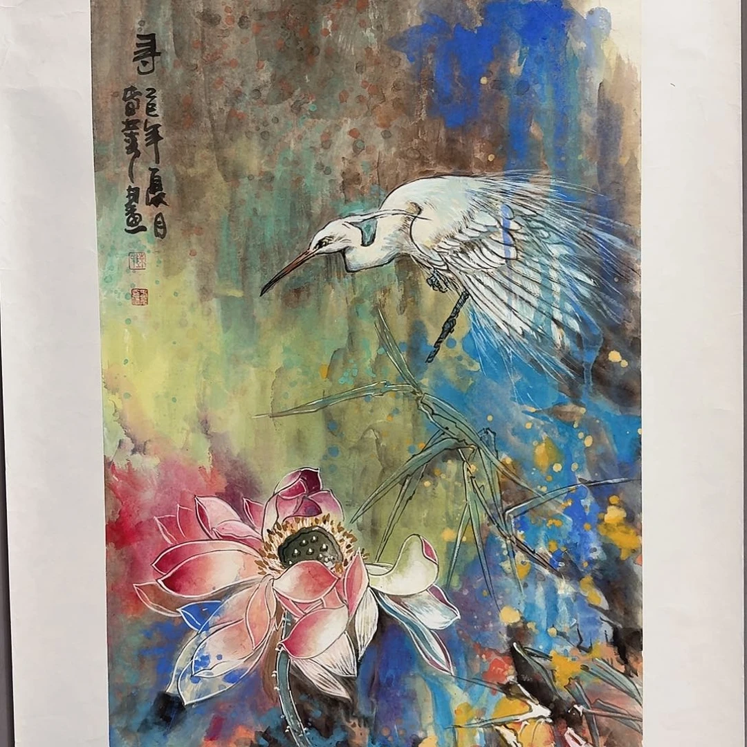 国画亲笔手绘放心去藏