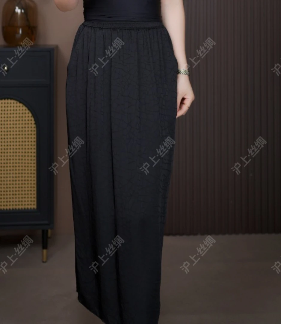 【龟裂纹】原创定制；新款时尚百搭气质复古老料半身裙