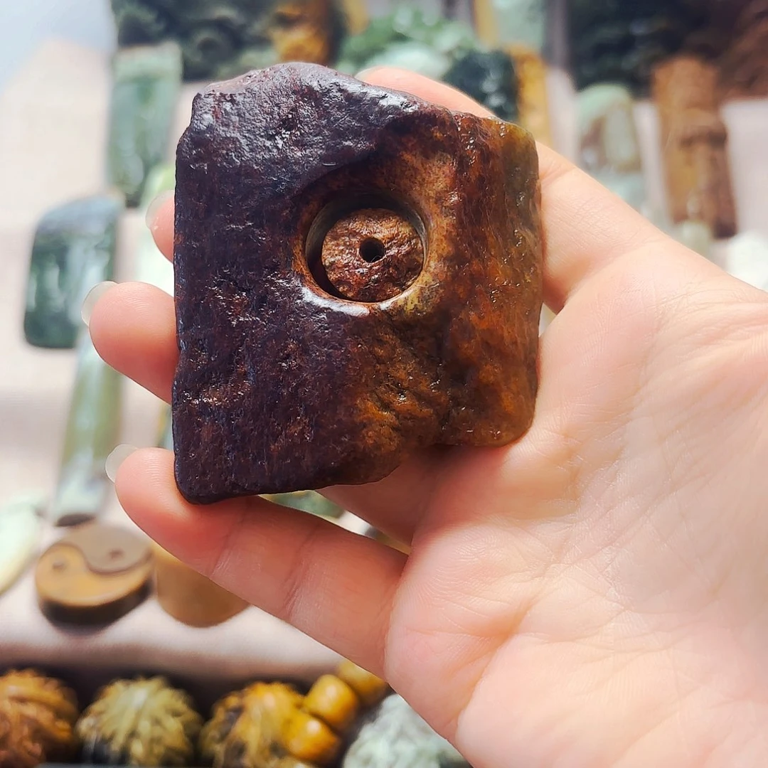 岫岩河磨玉（透闪石质玉）未镶嵌挂件