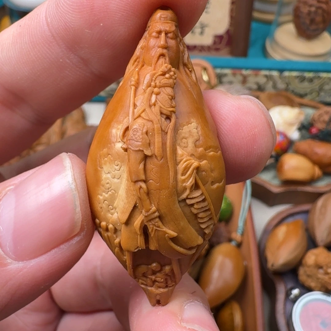 吊坠橄榄核核潮核雕手工制作