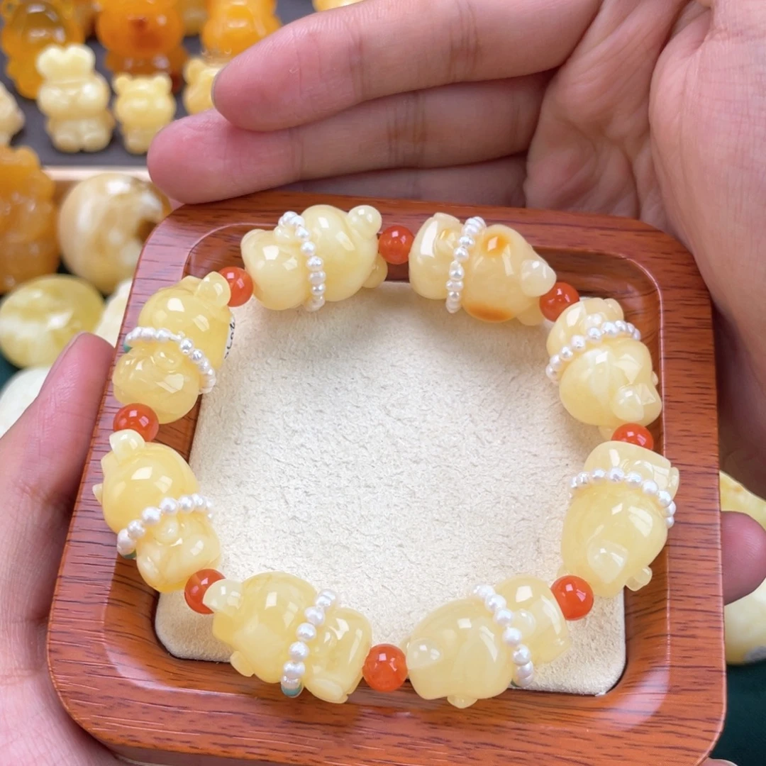 琥珀未镶嵌裸石蜜蜡