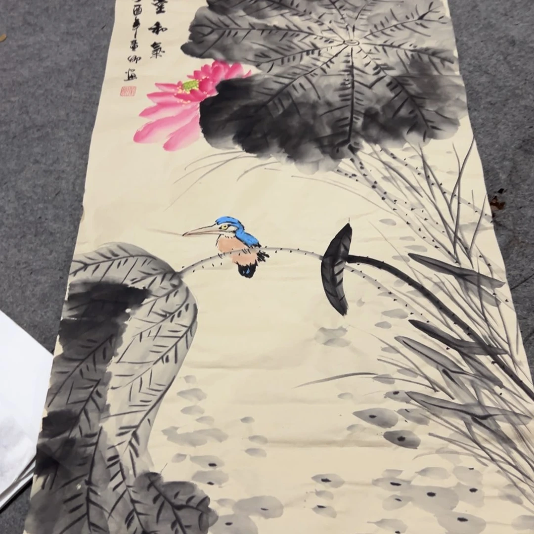 国画国画作品画心一张