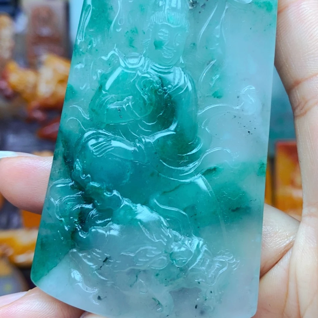 石英质玉（黄龙玉）未镶嵌吊坠(不含链)