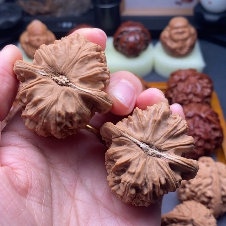 文玩核桃把件海**空白狮子