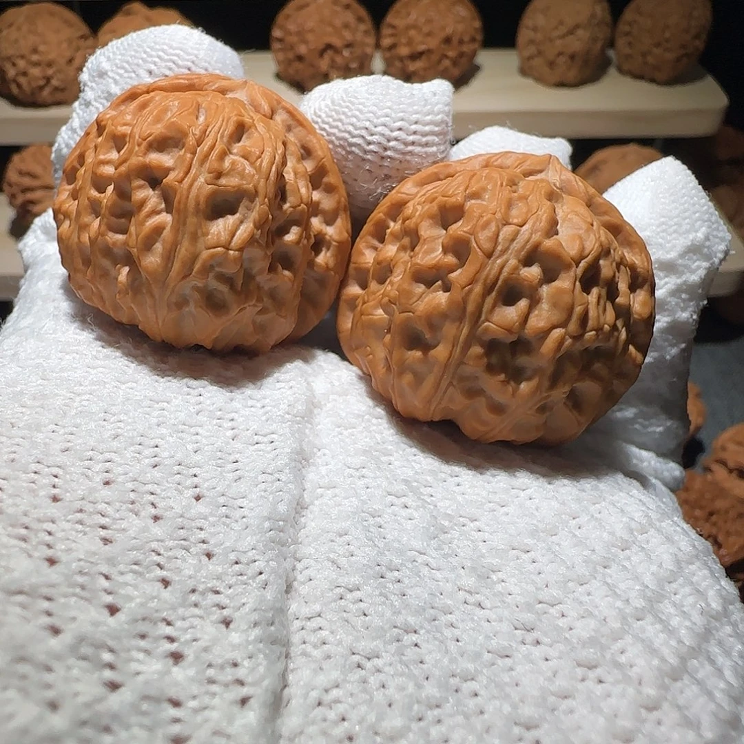 吊坠文玩核桃白狮子