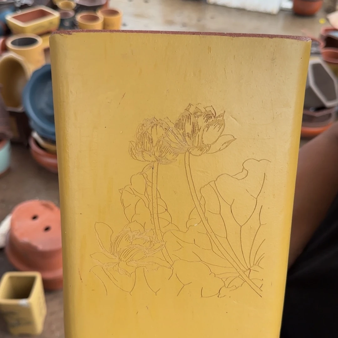 紫砂花盆口径14.22口径