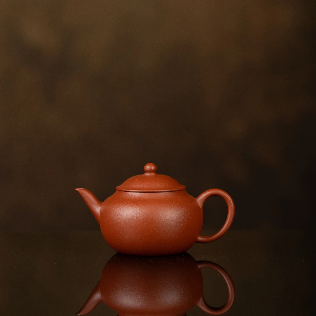 【利贞l水平】原矿朱泥 约130cc 手工制作 紫砂壶茶具JYT