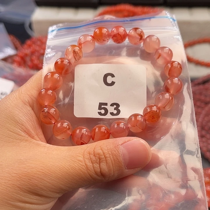 南红玛瑙未镶嵌多样性发货默认微瑕称重9mm