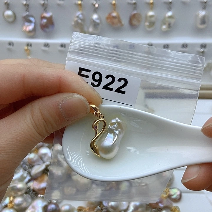 淡水珍珠颈饰银S925镶嵌