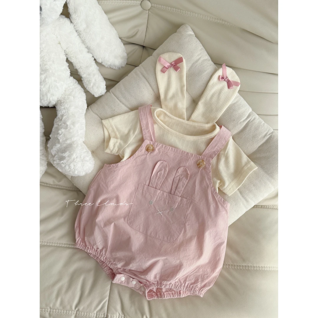 三小朵2545【萌兔星球】夏季婴幼儿女宝宝可爱套装包屁可爱兔子哈衣