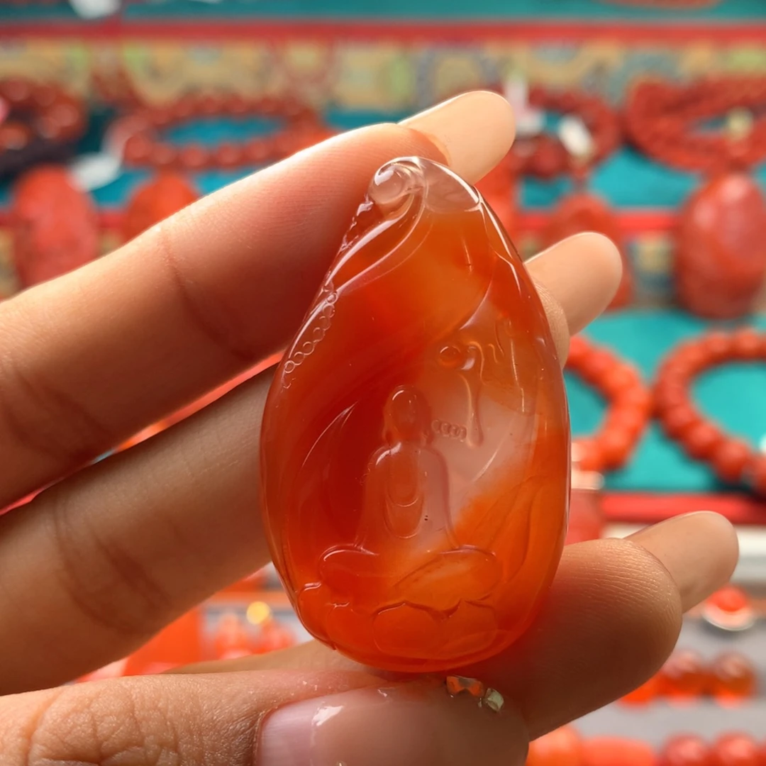 吊坠(不含链)未镶嵌南红玛瑙