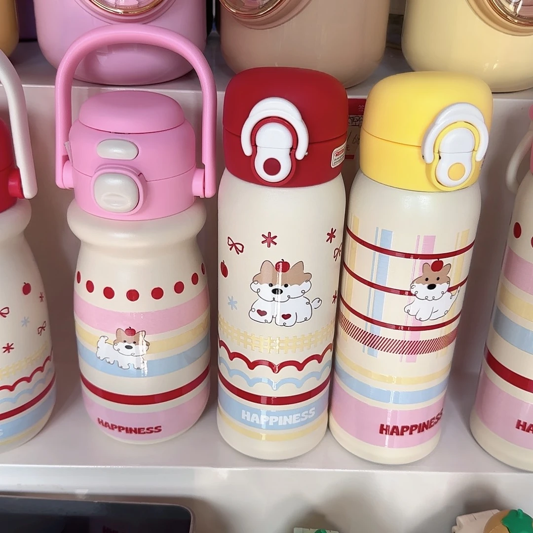 不锈钢红色弹跳盖