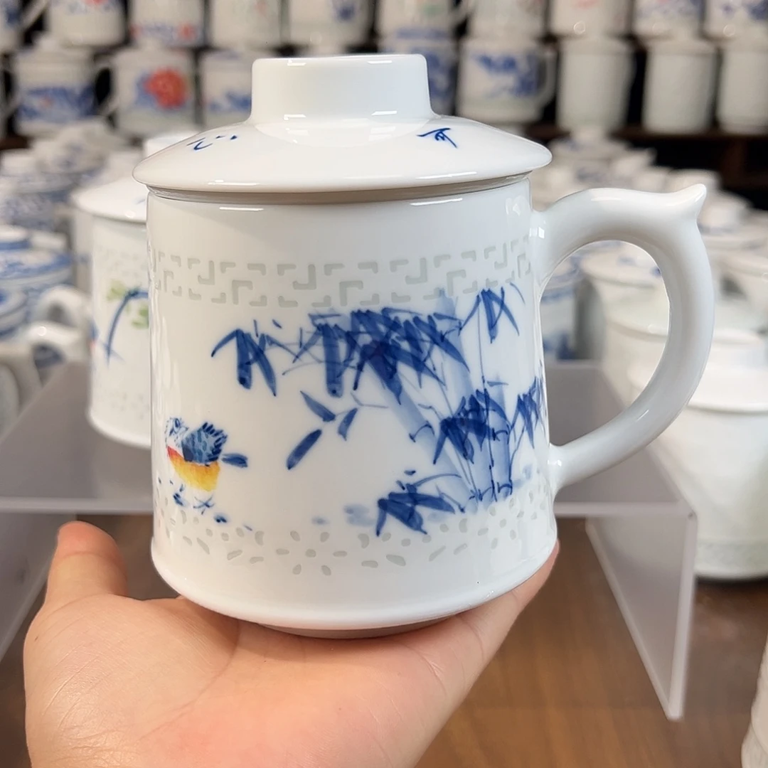 景德镇高温陶瓷家用办公杯