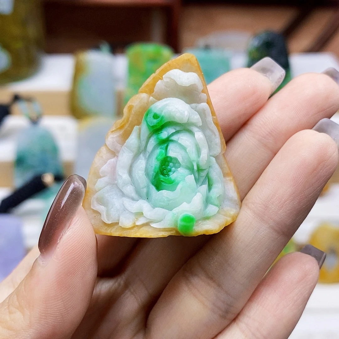 定制翡翠未镶嵌天然翡翠A货