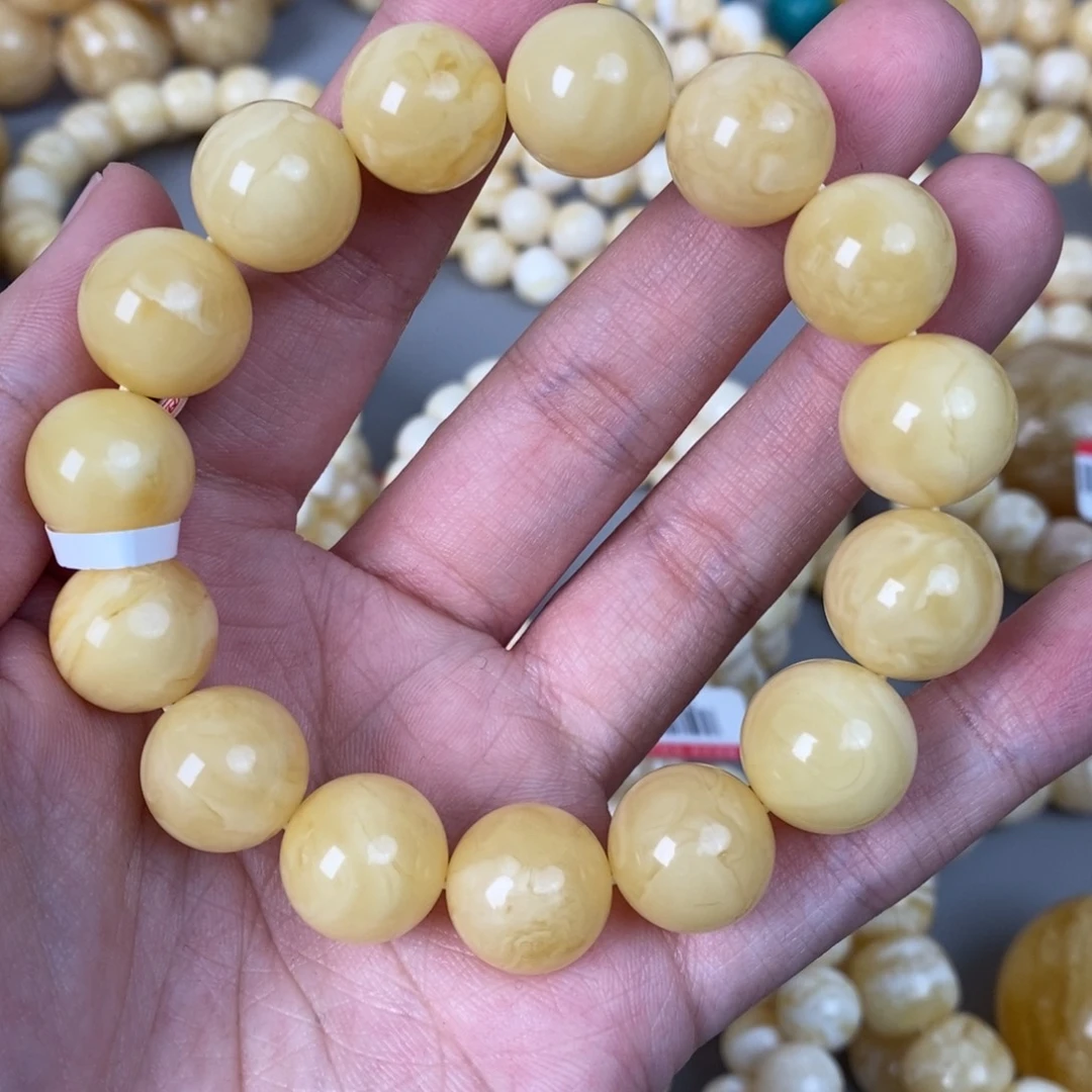 蜜蜡未镶嵌珠宝奇石24.2g14mm