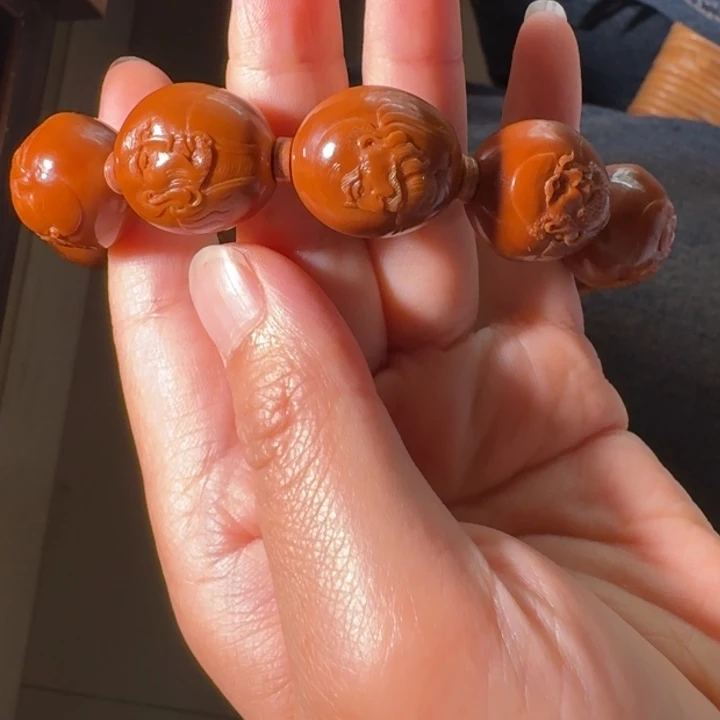 橄榄核手串/手链中****a橄榄核雕