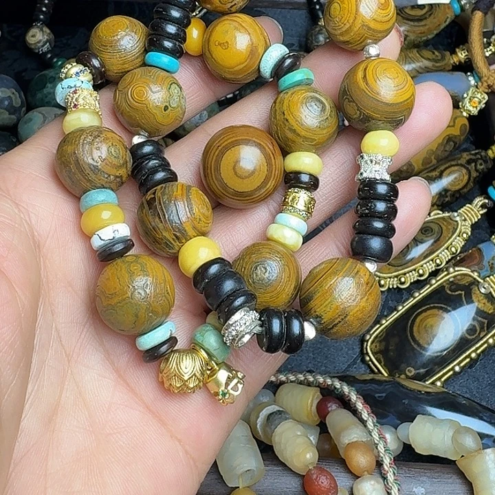 用***3玛瑙/玉髓合金手链