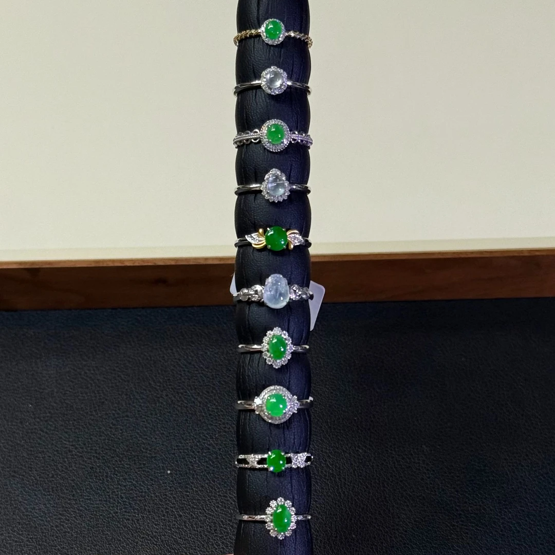 翡翠戒指1件-18K金-多样性发货只发一件-BW26-BK|CXQ21