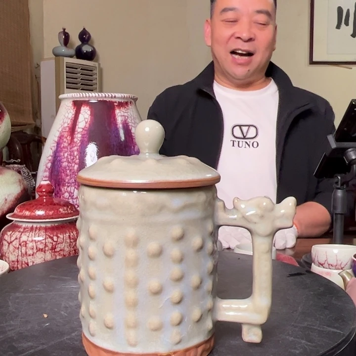 雁***飞瓷片牛家钧窑牛自恒老师钧瓷