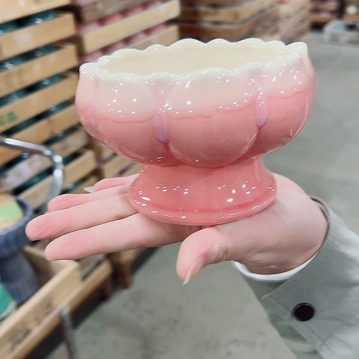 有孔.凑满10元发货多肉陶瓷花盆！