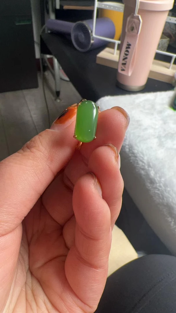 高品质和田玉s925戒指
