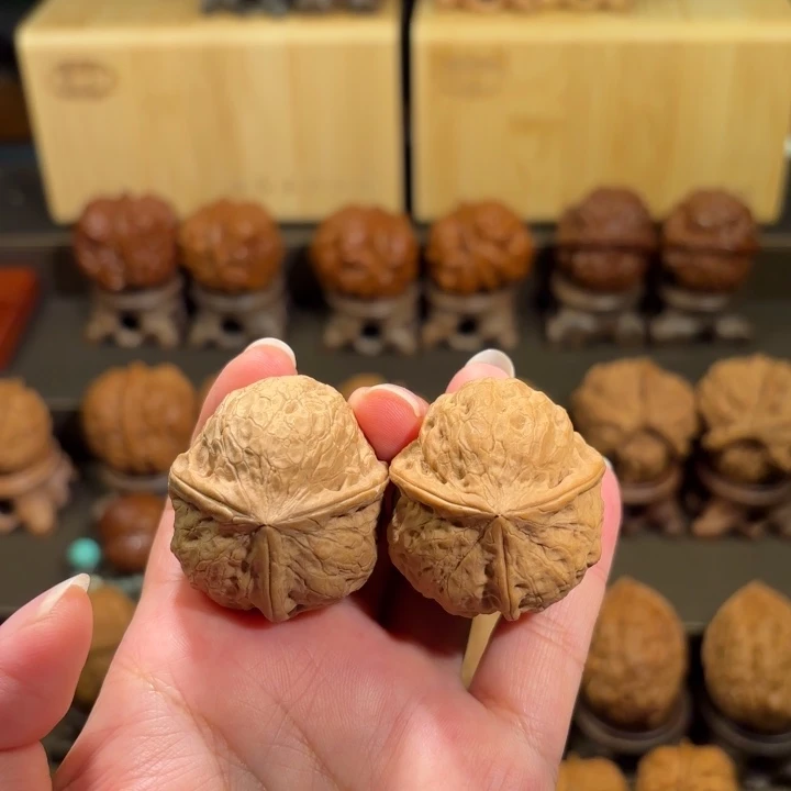 吊坠文玩核桃八宝平底蟾三棱37