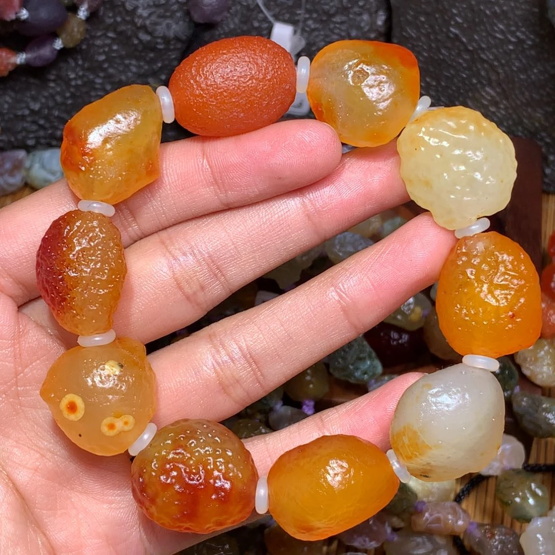 未镶嵌玛瑙/玉髓珠宝半成品