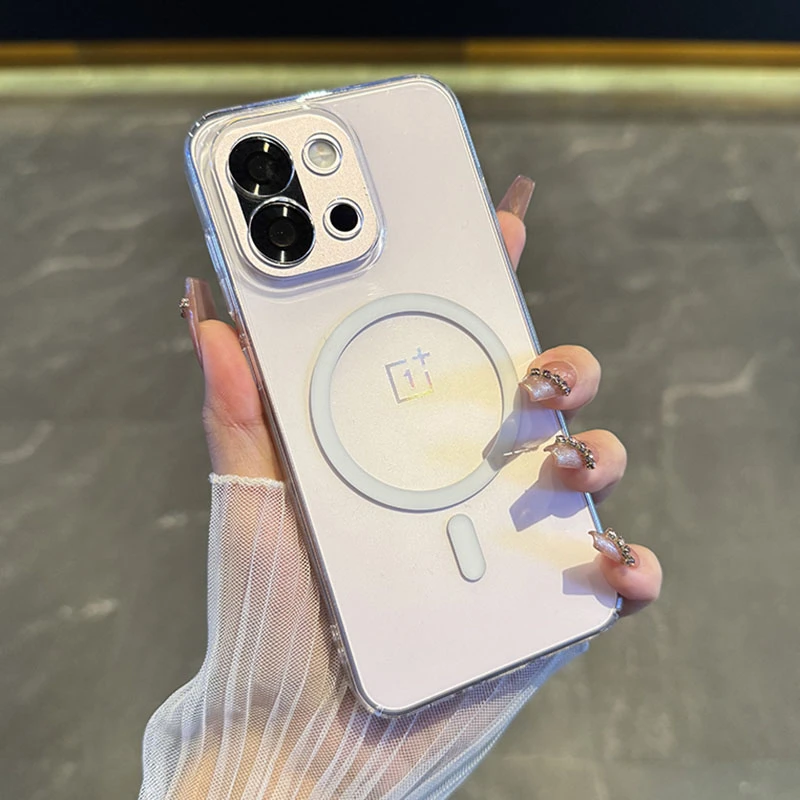 适用于一加13T手机壳超薄全包镜头透明磁吸裸机感1+13防摔不发黄