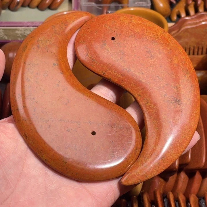 红砭石精品款太极板四肢刮痧板