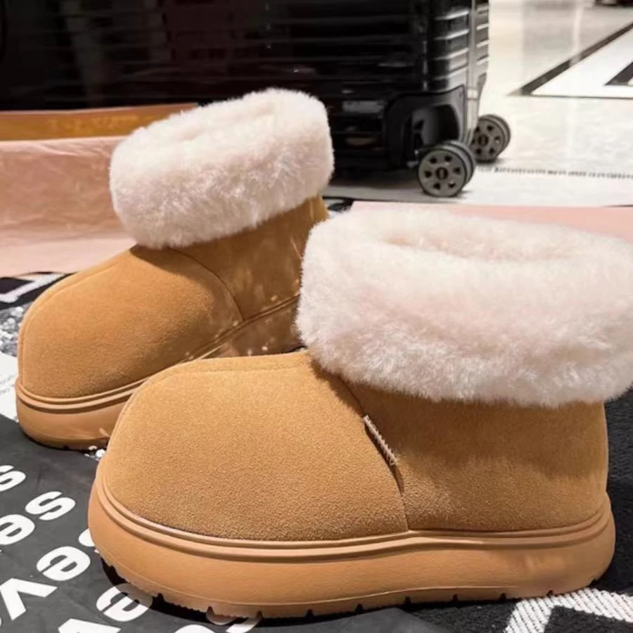 保暖时尚雪地靴冬季宝宝休闲百搭加绒雪地靴加厚