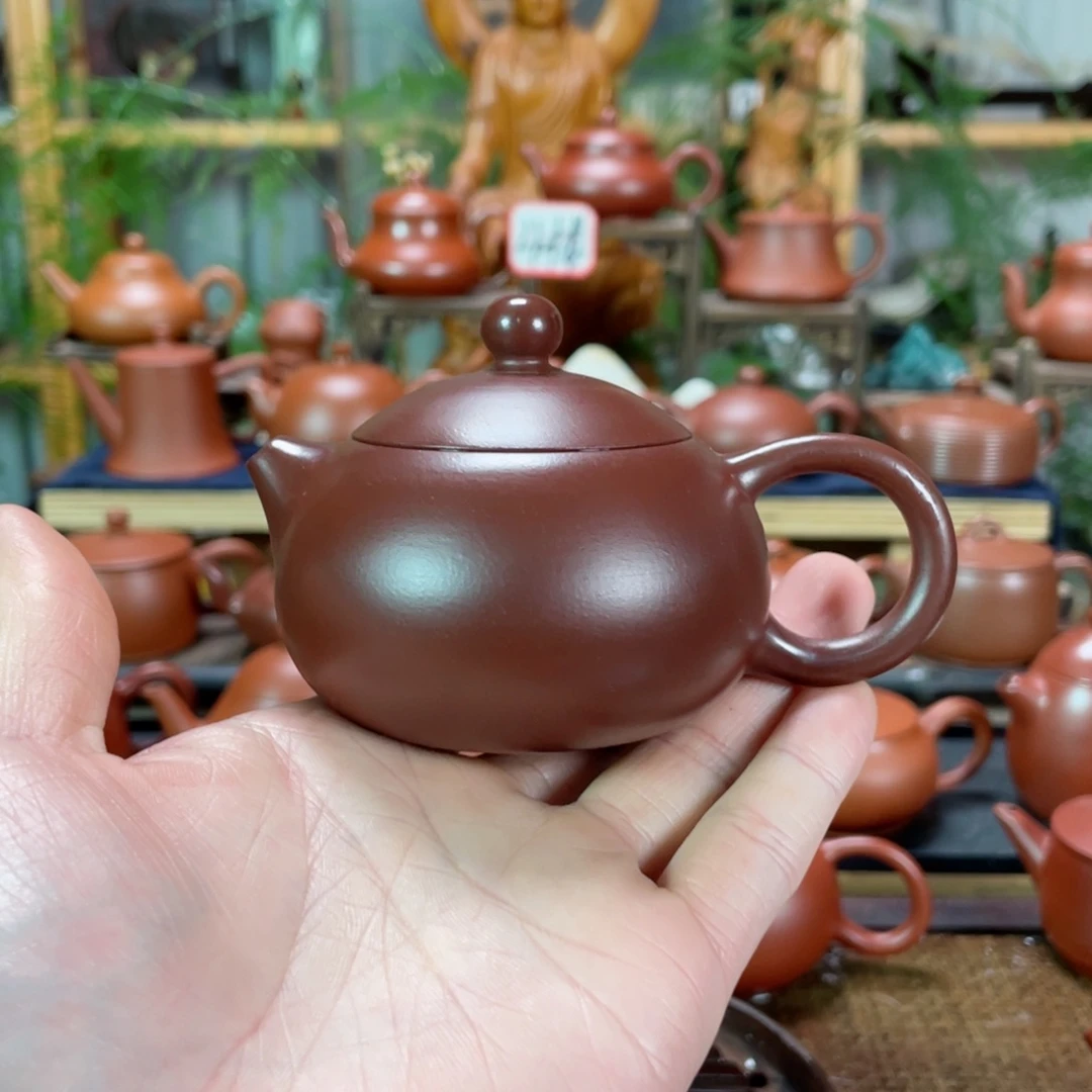 紫砂茶壶木**影紫泥西施