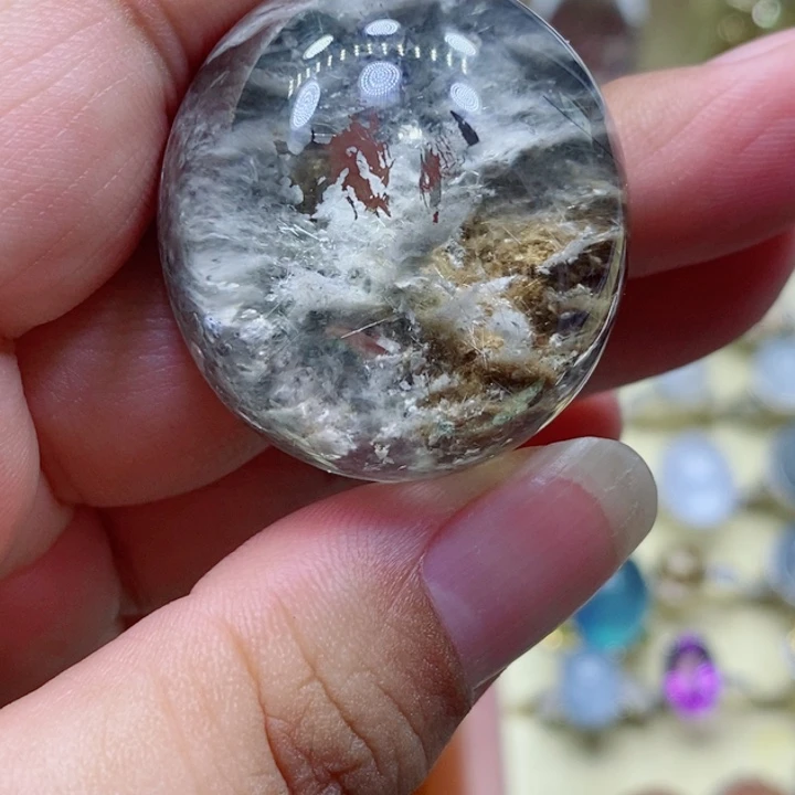 水晶戒指未镶嵌真*芙水晶