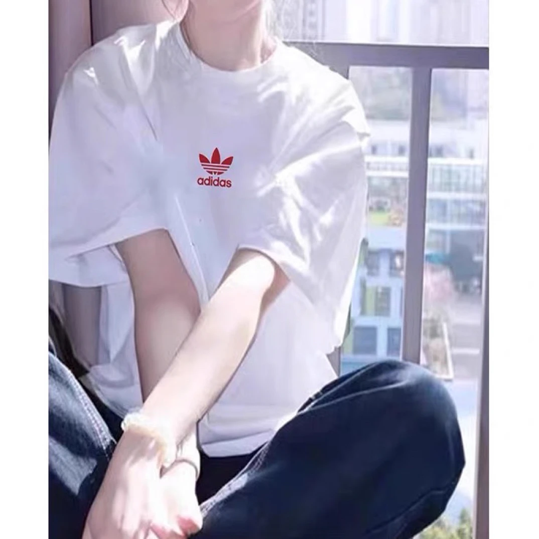 夏季纯棉短袖T恤宽松潮流情侣男女运动上衣